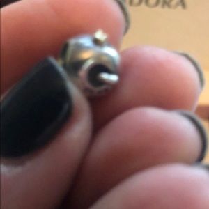 Retired authentic Pandora apple worm charm